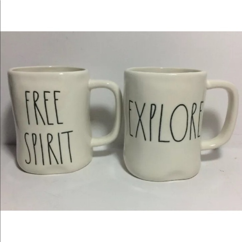 NWOT Rae Dunn Free Spirit Explore Coffee Mug Set